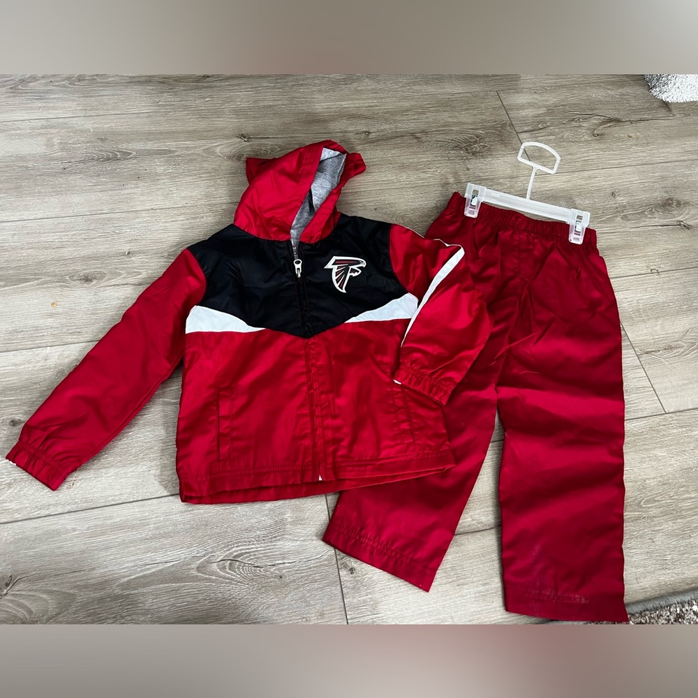 Kids Atlanta Falcons Hoodie and Sweatpants Outfit